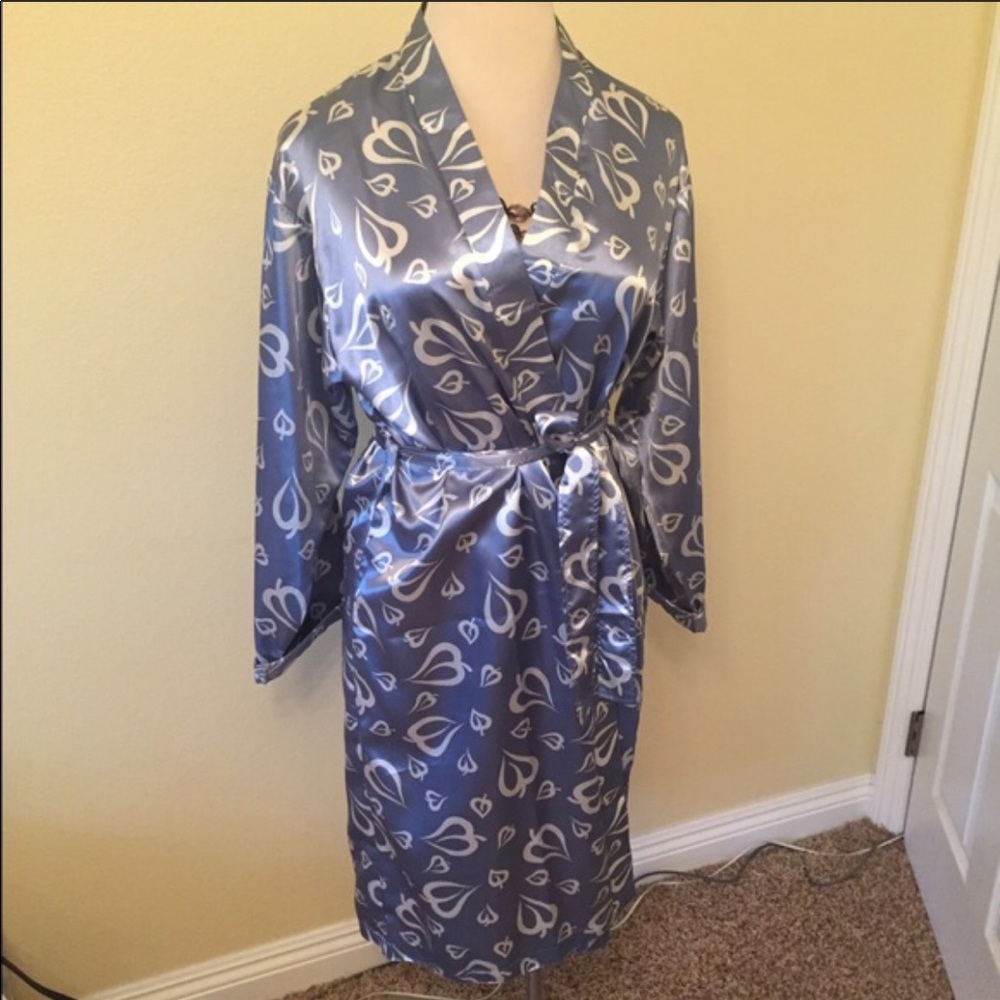 Blue robe with hearts - Picture 1 of 4
